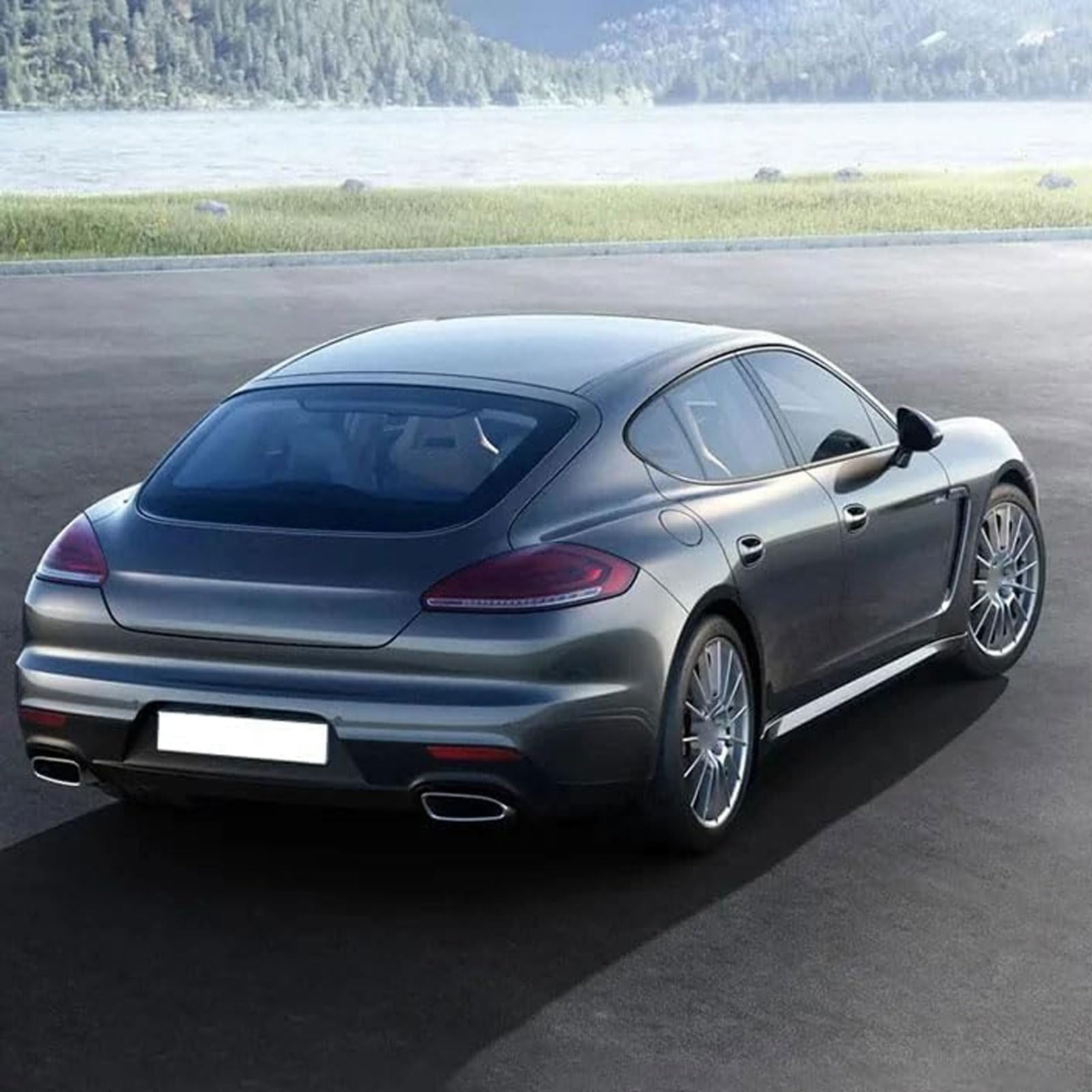 Faro Trasero de Coche para Porsche Panamera 970 2010 2011 2012 2013, Piloto Trasero Conjunto Luz Traseras Lámpara Freno Coche Luz Advertencia Accesorios,Smoked