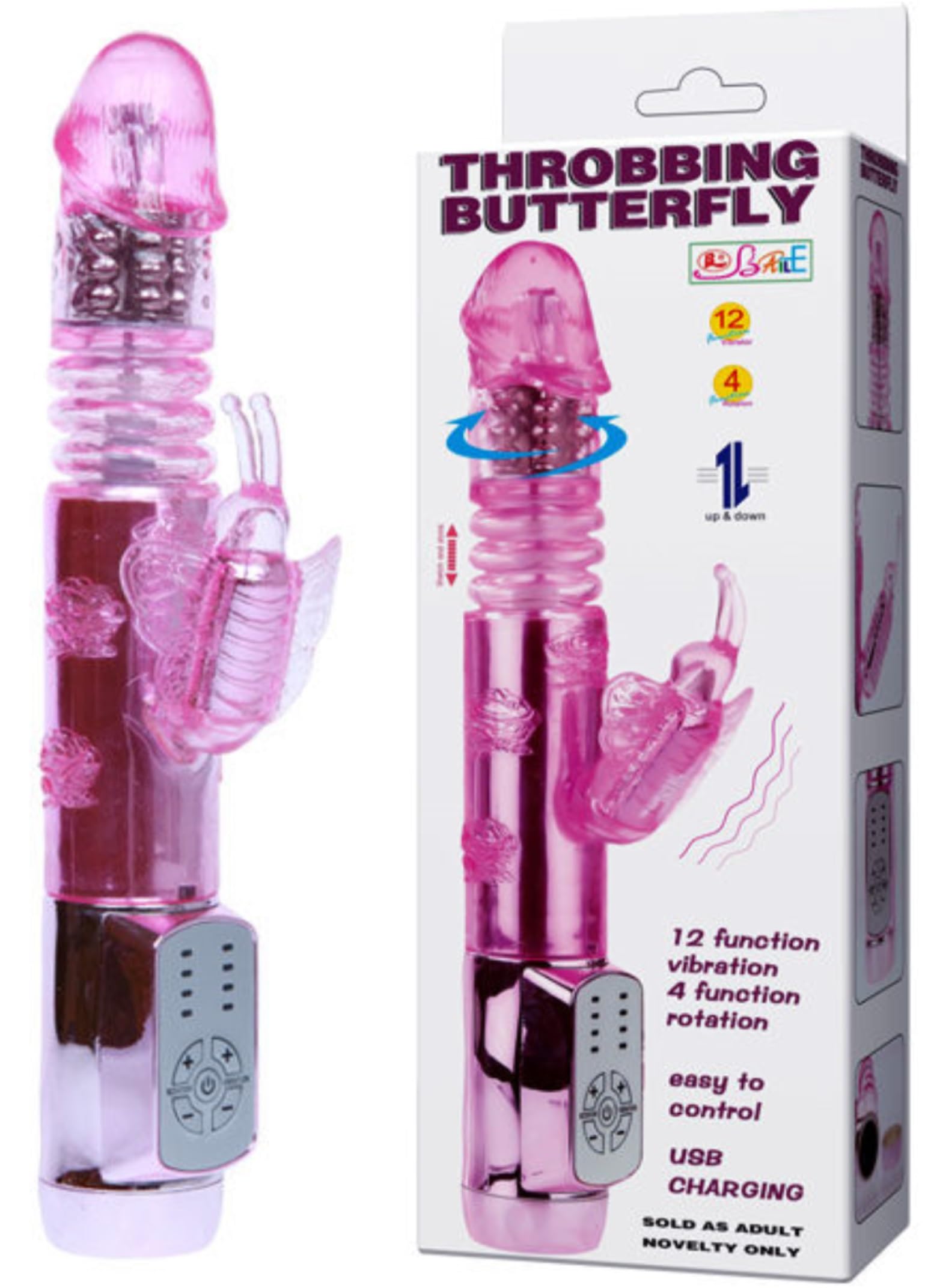 Vibratore Sex Toys Vibratoreper Donna Rabbit Coniglio Dildo Realistico Sextoyse UP&Down Farfalla Dildo per donne Pene, clitoride G Spot stimolatore anale Analesex Toys per Coppie Uomini
