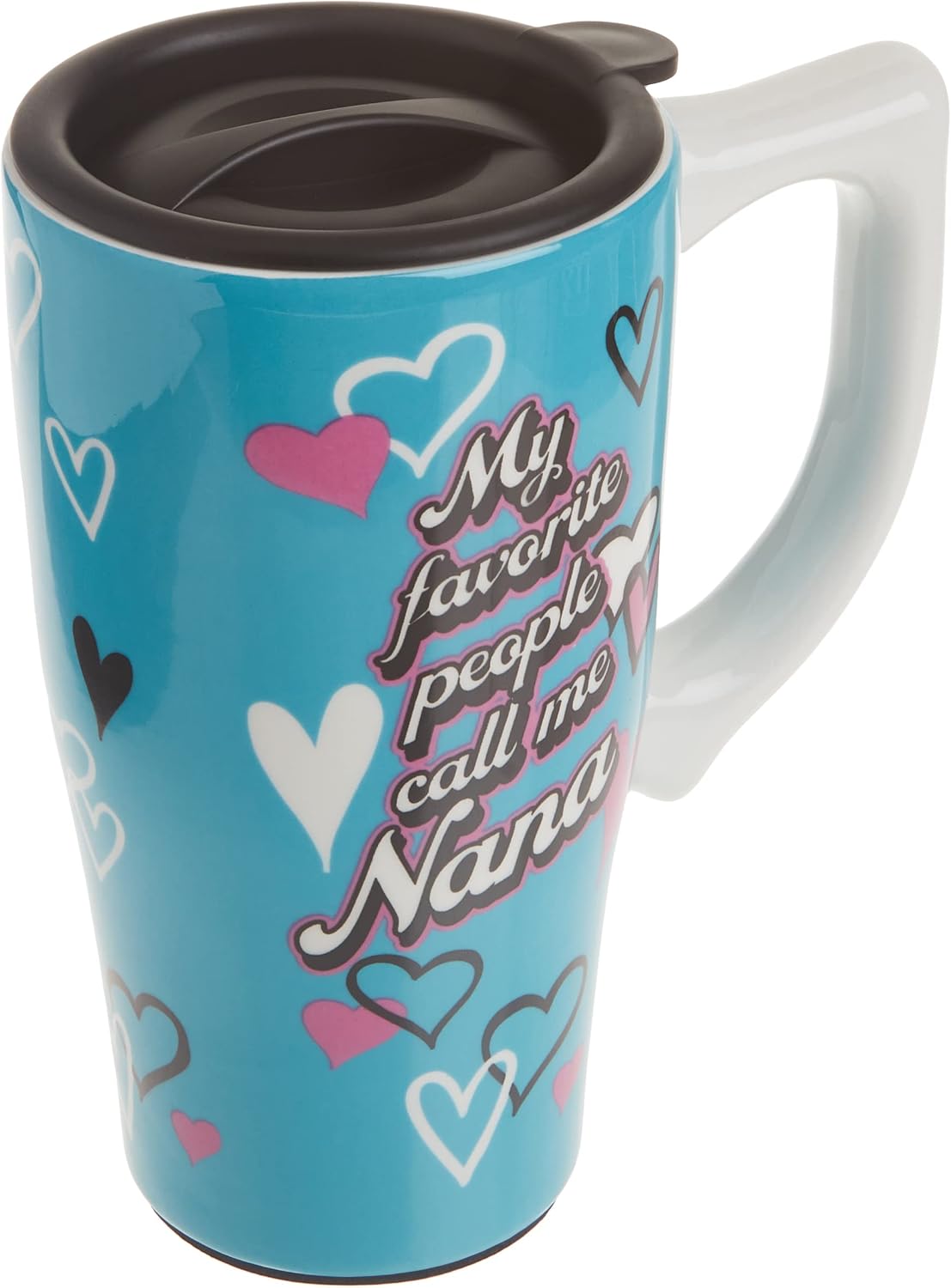 Spoontiques - Ceramic Travel Mugs - Senior Moment Cup - Hot or Cold Beverages - Gift for Coffee Lovers