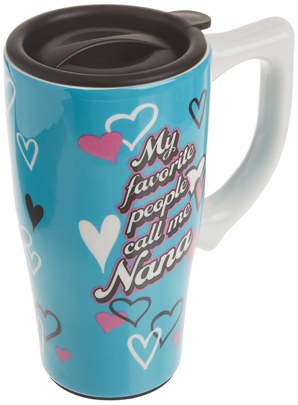 Spoontiques Nana Travel Mug, Teal 18 Ounces by Spoontiques - Used condition - CA$7.85