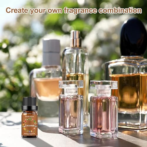 Miniatura 6 de Sedbuwza Paquete de aceite de vetiver con juego de aceites esenciales de coco, 100% aceite aromático orgánico puro para difusor, humidificador,