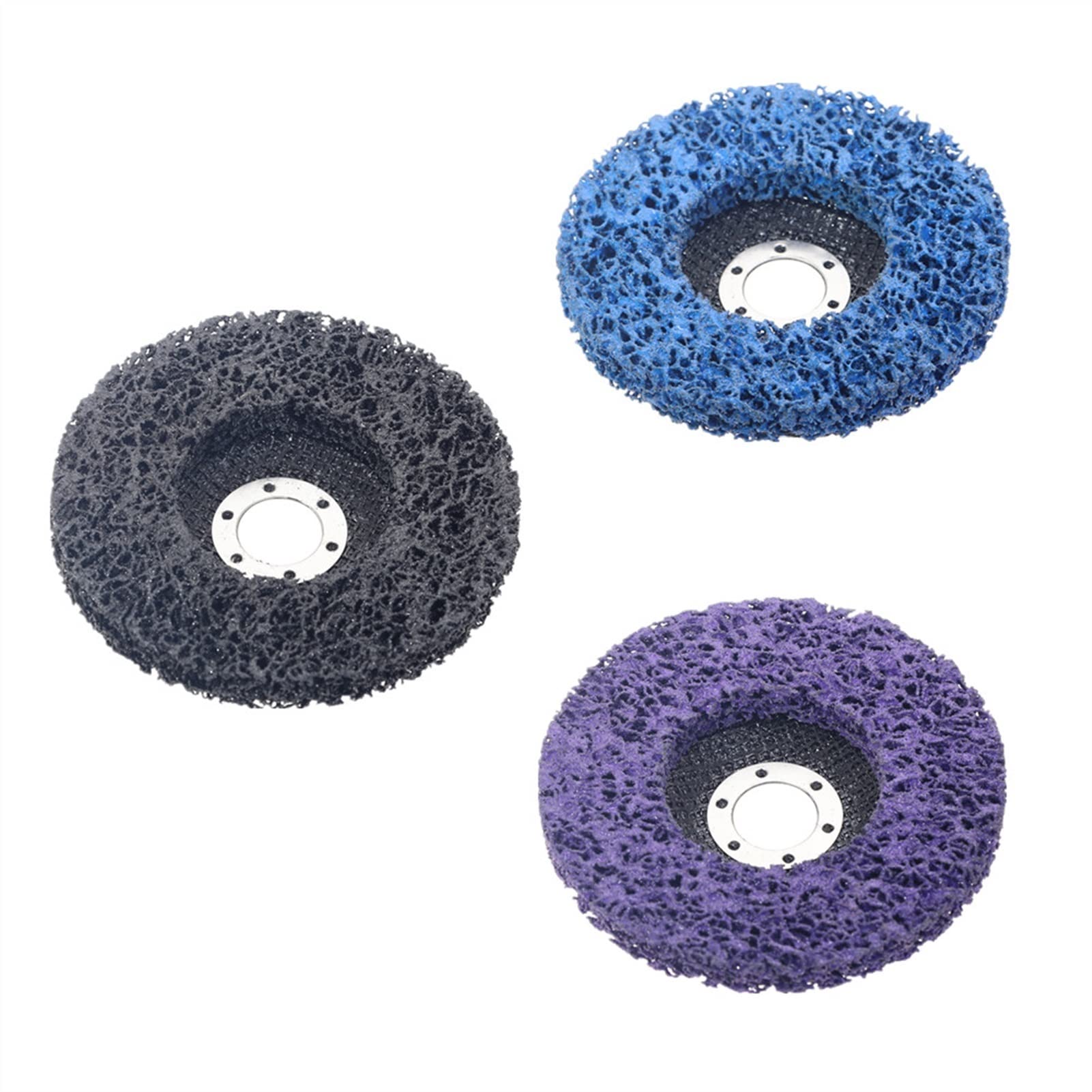 Tarcze polerskie， 2 szt. 125 mm czarny niebieski diamentowy dysk szlifierski tarcza ścierna pas szlifierski narzędzia ścierne(Purple)