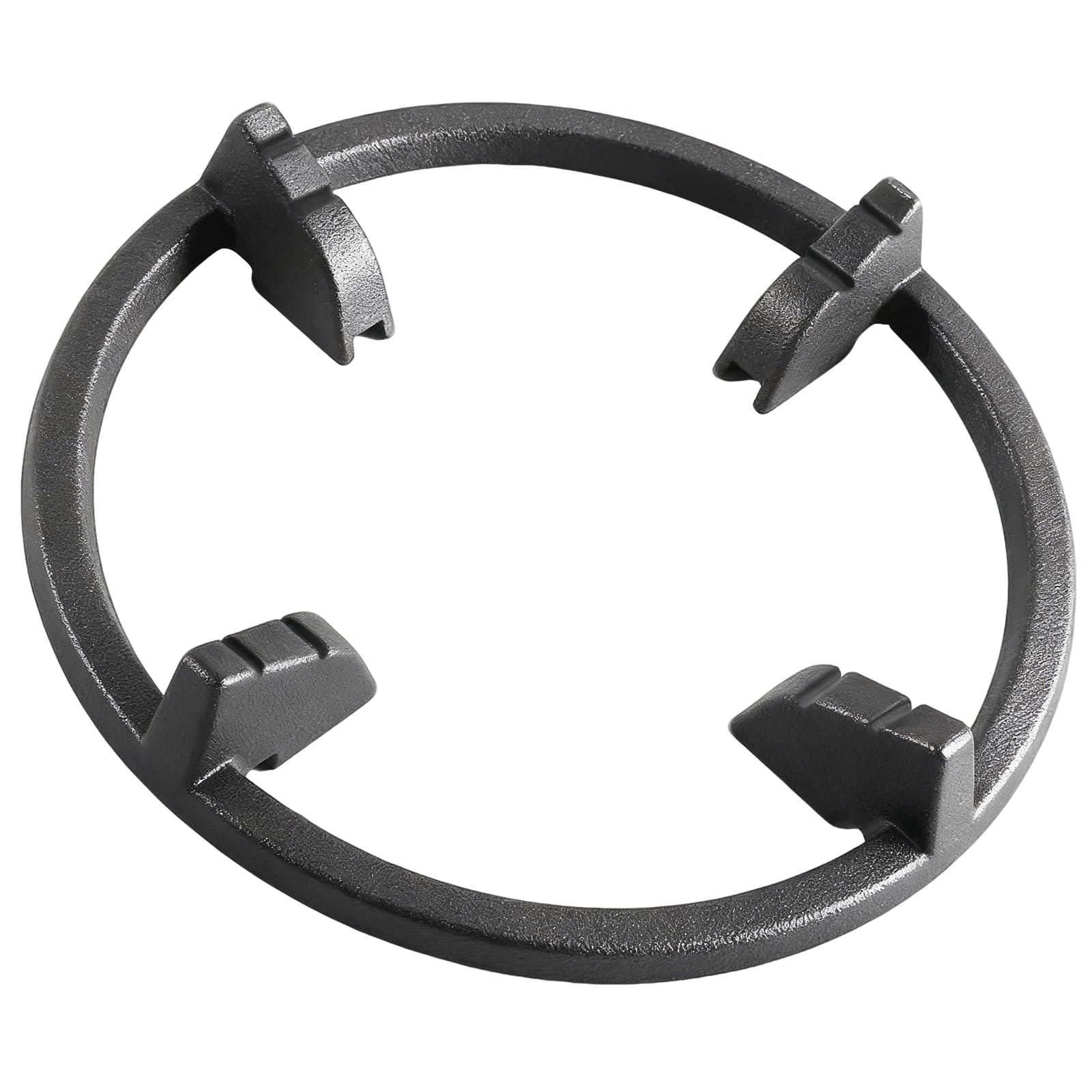 MCAMPAS Cast Iron Wok Support Ring Universal Non-Slip Carbon Steel Wok Pan for Kitchen Samsung, GE, Frigidaire, Whirlpool, KitchenAid Etc Gas Stove Burner Ring 9.37 Inch