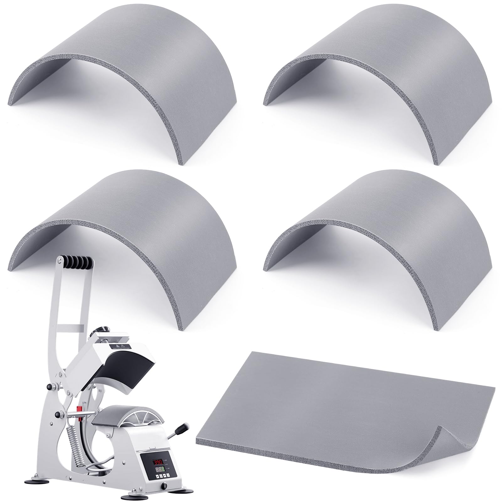 Housse pour presse à chaud en silicone contre les glissements