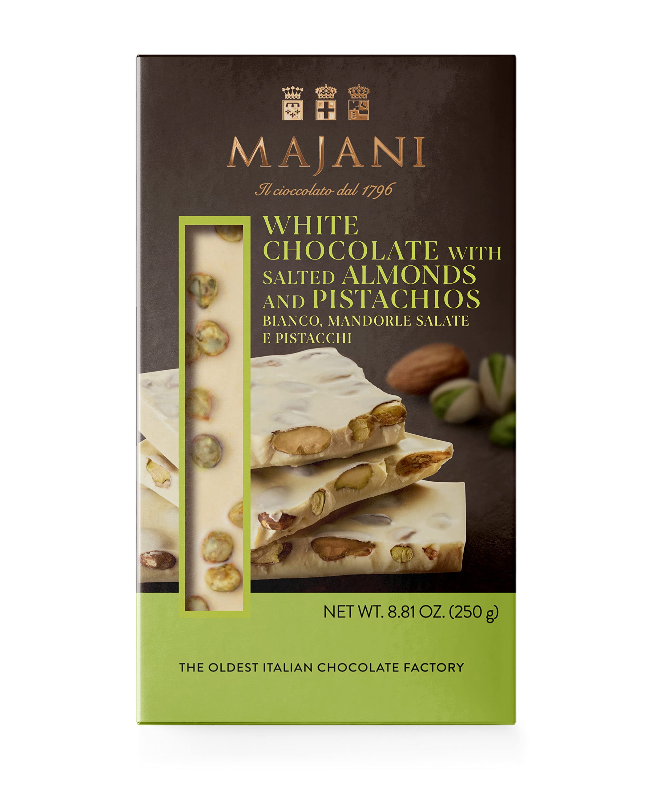 MajaniSnap White Chocolate & Salted Pistachios, 250g