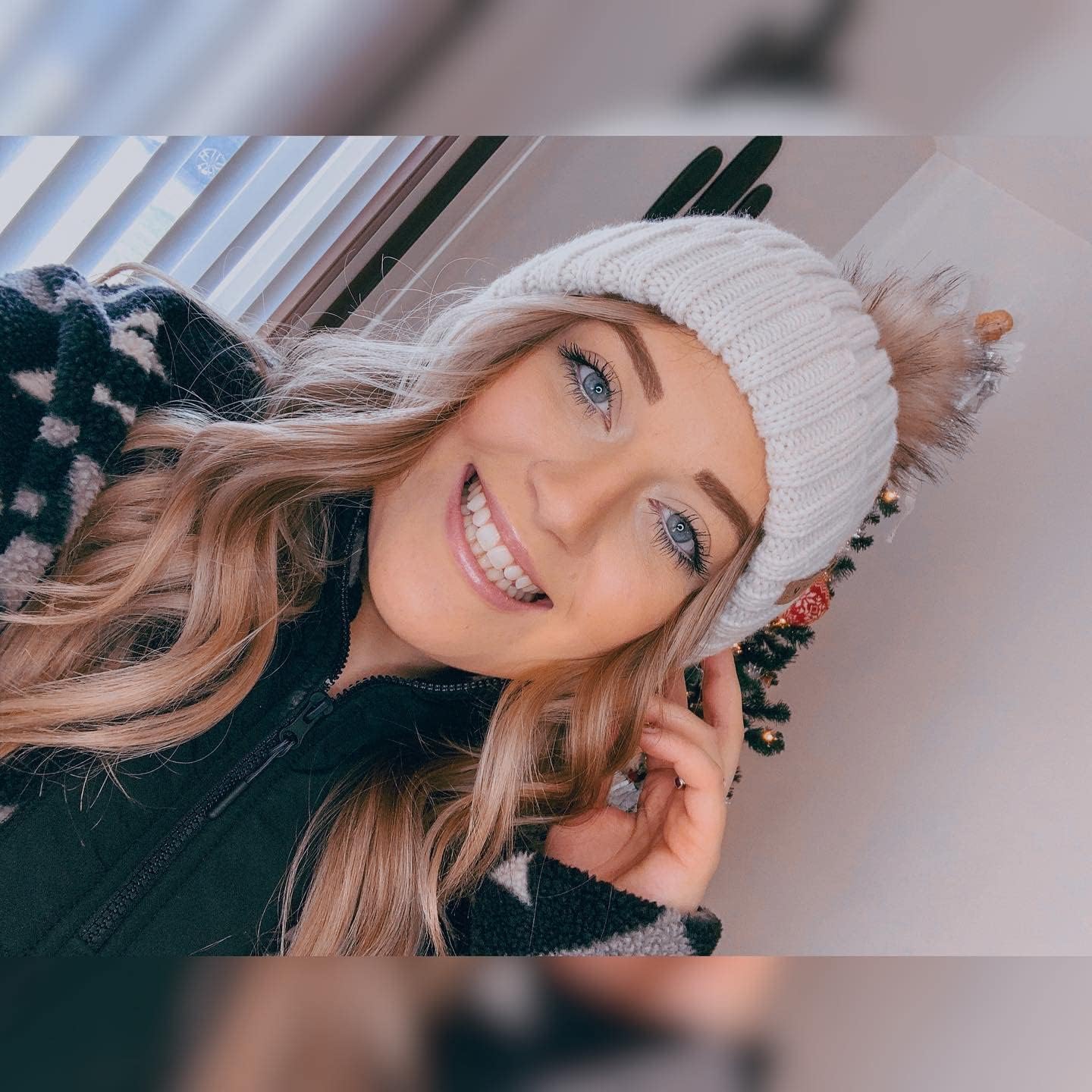 FURTALK Womens Winter Beanie Hat Satin Lined Faux Fur Pom Pom Beanies Hat for Women Winter Warm Knit Hats - Image 6