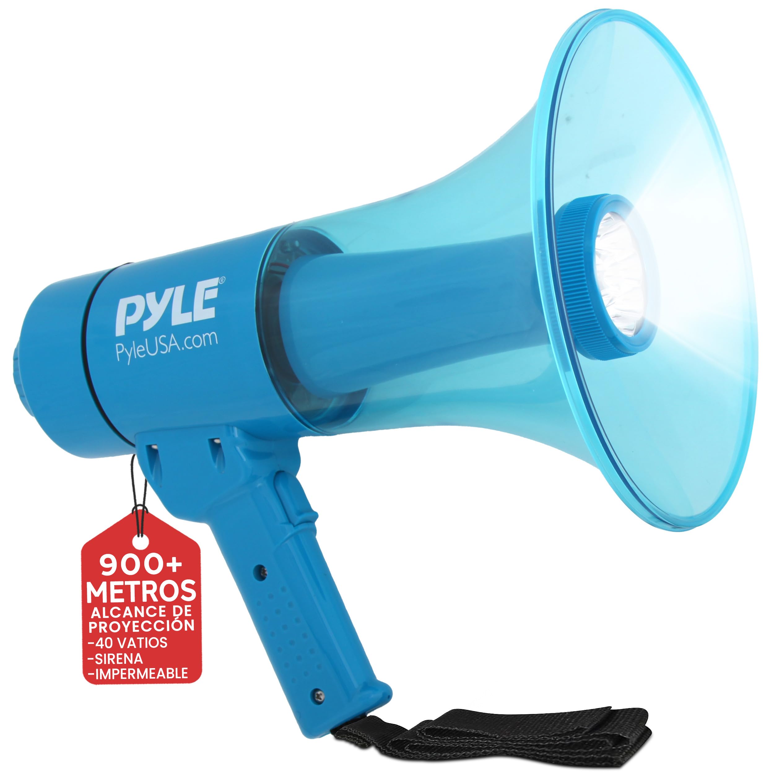 Pyle megafono, Portatil, A Prueba de Agua, Ideal para Interiores y Exteriores, Funciones de grabacion, Sirena y Musica, 30V — view 10