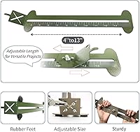 Vista 4 de Kit de herramientas de plantilla de cuerda de paracaídas, accesorios para hacer pulseras, kit de plantilla de cuerda de paracaídas ajustable con 2