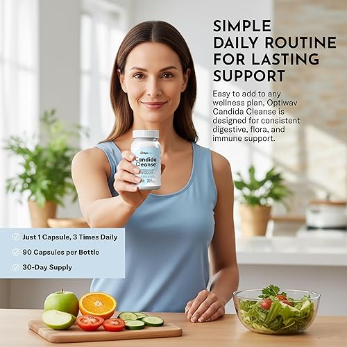 Miniatura 6 de Candida Cleanse - Suplemento de desintoxicación  Sobrecrecimiento de levadura natural Candi Balance Apoyo oral para mujeres y hombres  Probióticos