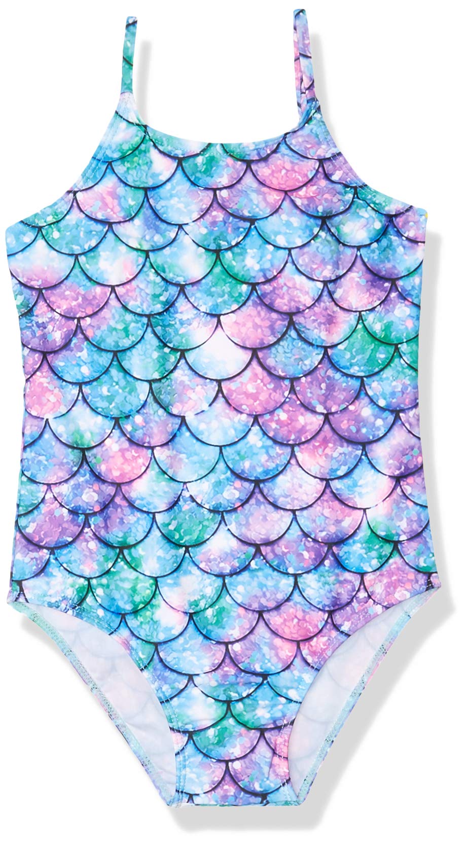 AIDEAONE Mermaid 1-Piece Swimsuit for Little Girls Uglies Swimwear One Piece Swimming Suit Funny Bathing Suit Size 5-6