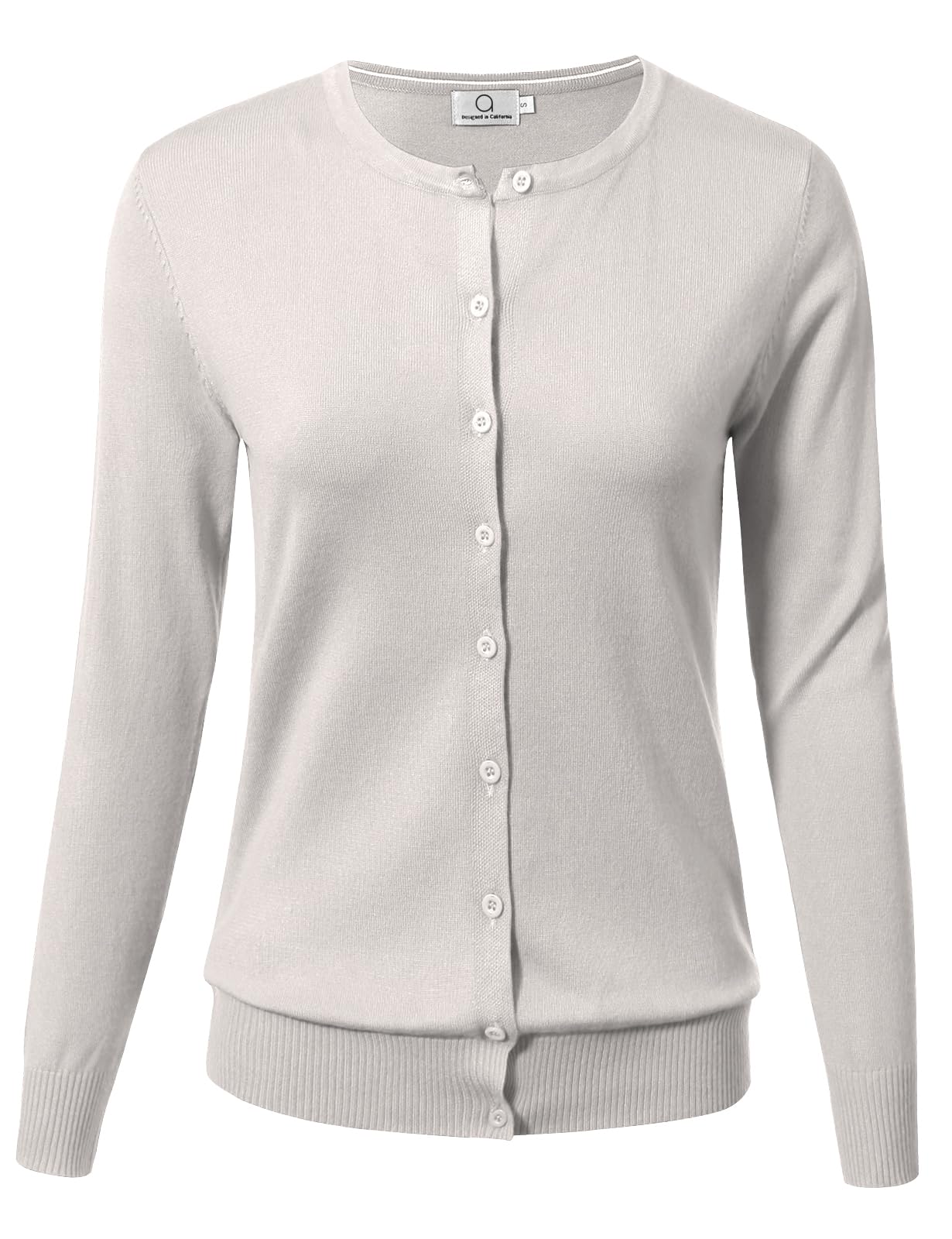 Allsense Women's Long-Sleeve Crewneck Cardigan