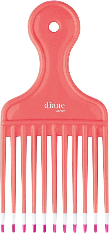 ​Diane 6-Inch Lift Comb for Detangling, Styling, and Adding Volume, Wide-Tooth Comb for All Hair Types, Hair Pick for Women, Wide Tooth Comb for Curls, Parting and Teasing