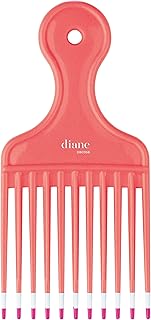 ​Diane 6-Inch Lift Comb for Detangling, Styling, and Adding Volume, Wide-Tooth Comb for All Hair Types, Hair Pick for Women, Wide Tooth Comb for Curls, Parting and Teasing
