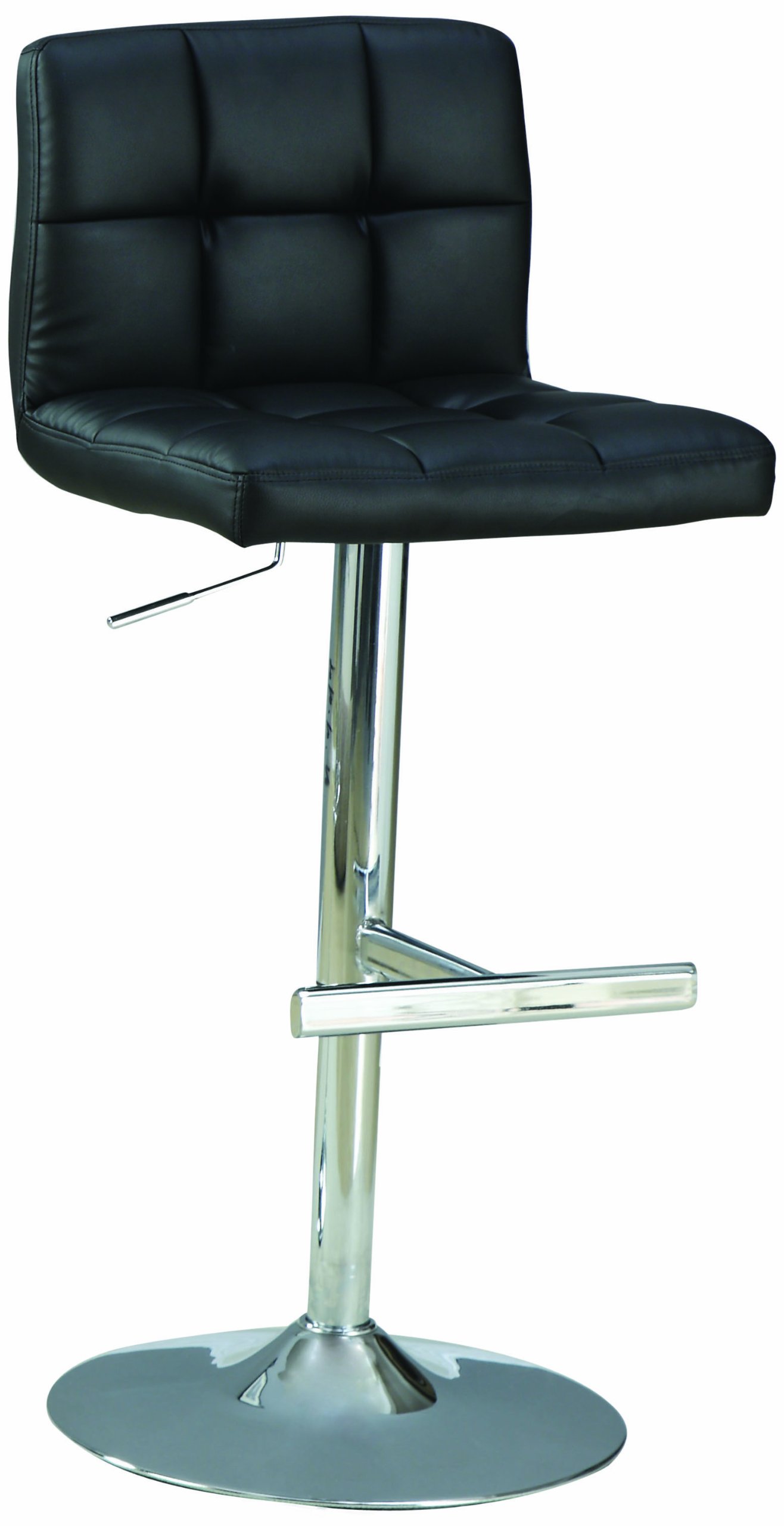 black base adjustable bar stool on Amazon Com Coaster Co Adjustable Bar Stool 29 Black And Chrome Furniture Decor