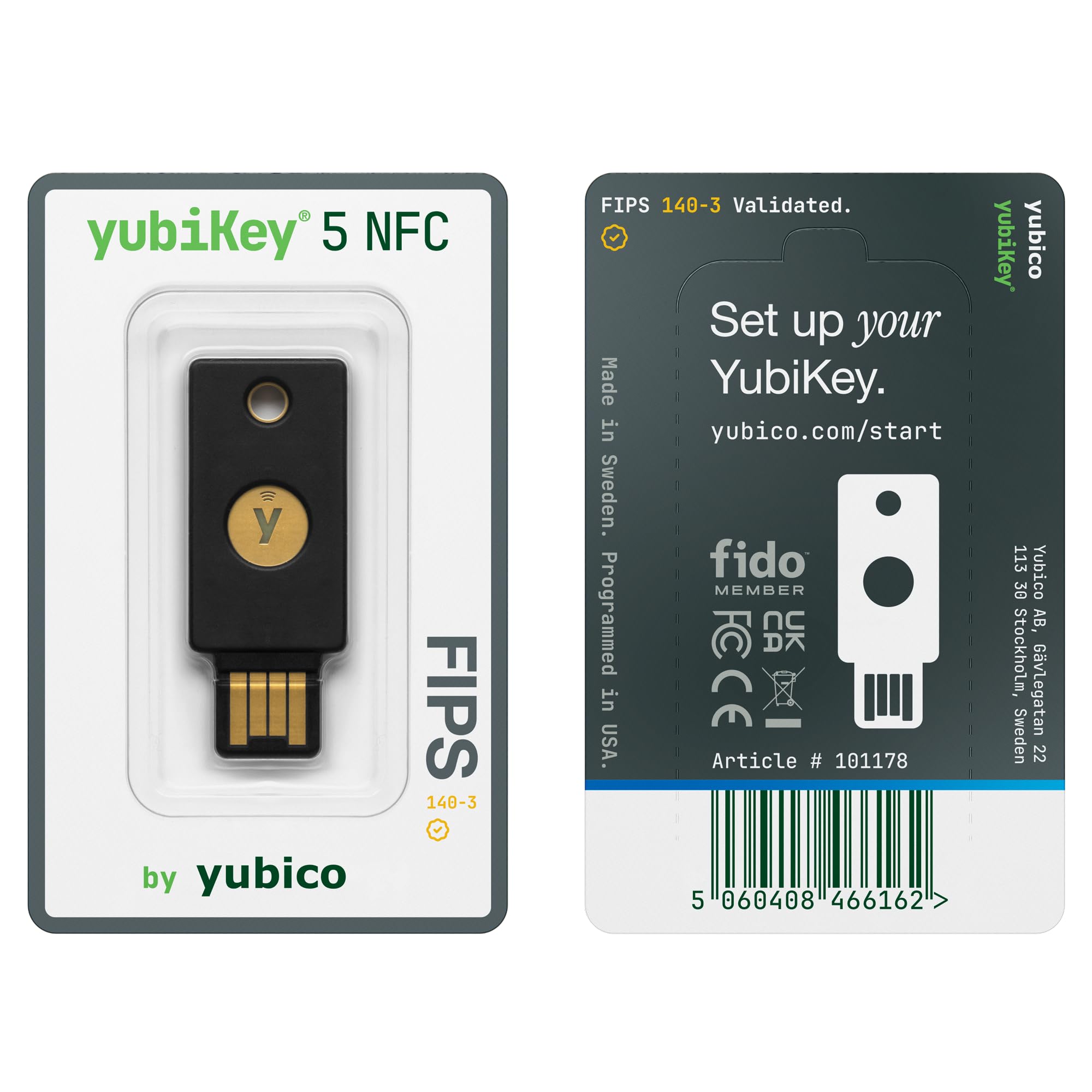 Amazon.co.jp: Yubico (ユビコ) - YubiKey 5 NFC FIPS (140-3) - 多