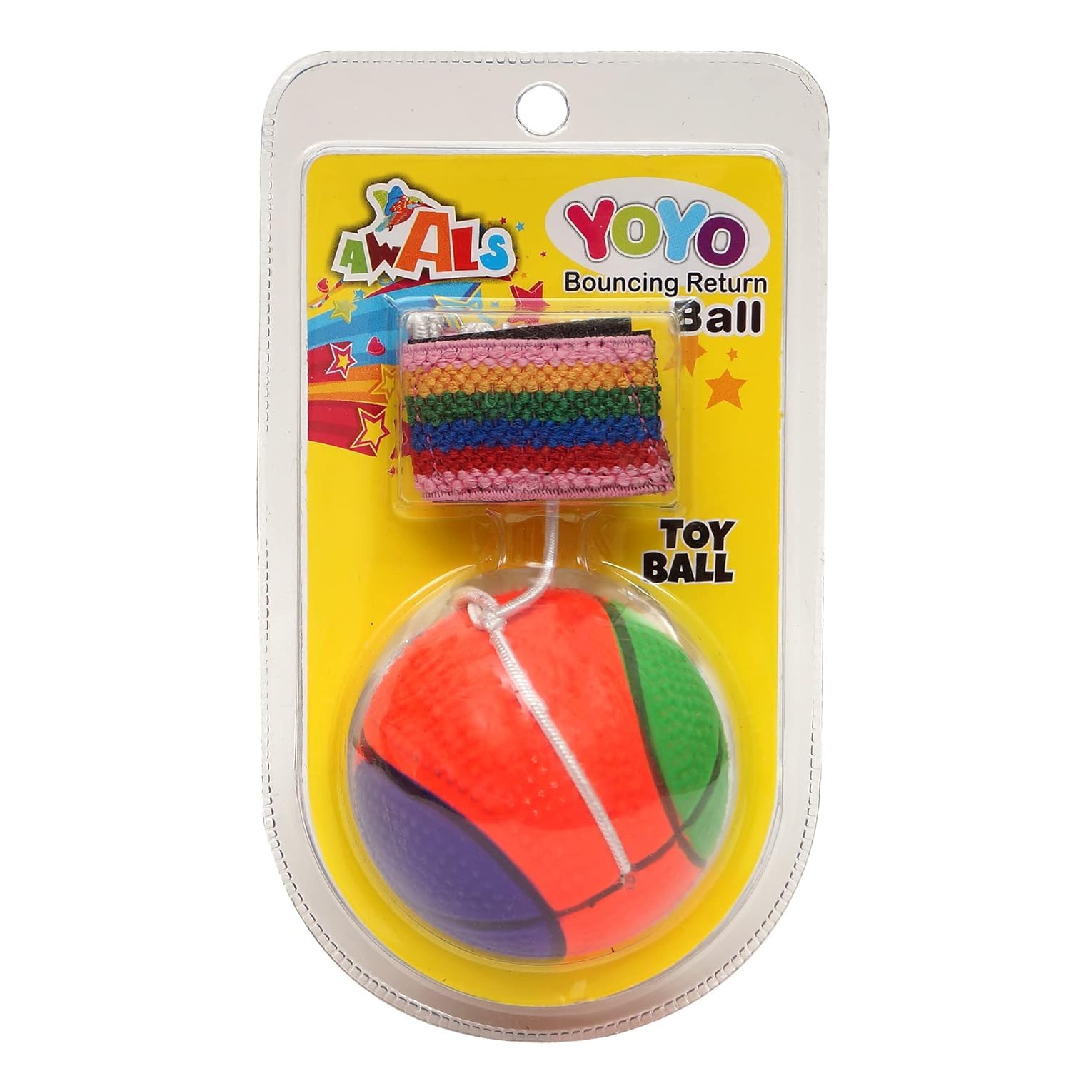 BKDT Marketing Yo Yo Ball Toy for Boys Girls Kids Ball Play Set Adjustable Wrist Band yoyo - yoyo Balls Pack of 1 - Birthday/Retrun Gifts