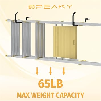 Screw in Ladder Hook, Black Heavy Duty Tool Holders 4PC, Bike Hooks, Wall Mount Garage Storage Hanger, Shelf Organizer for Hanging Bike, Ladder, Folding Chair, Cord