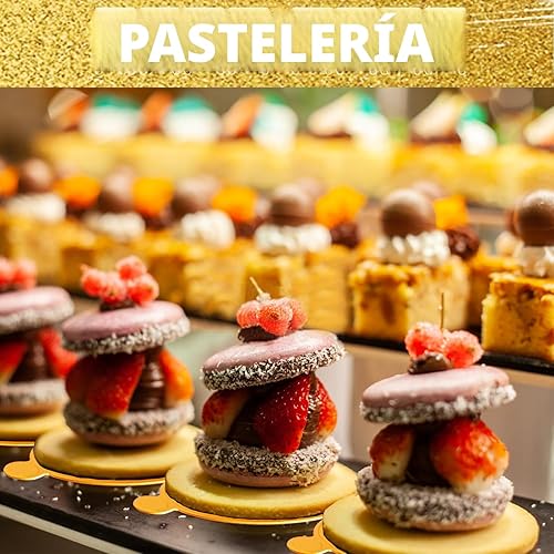 Miniatura 3 de Mini tablas para tartas, 100 piezas de base de pastel de grado alimenticio, base circular dorada de 3.1 pulgadas, bandeja redonda de papel para
