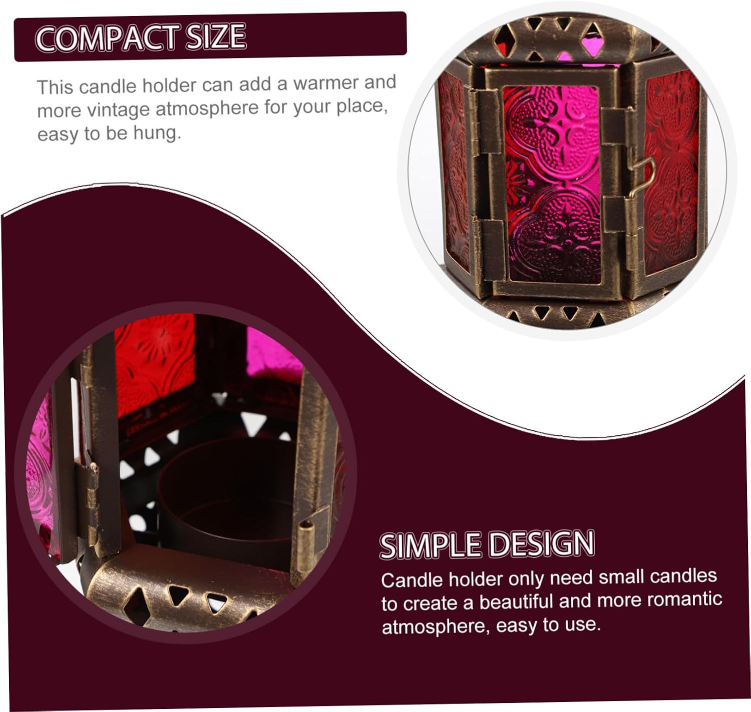 Hanging Metal Candle Holder Style Hollow Out Design for Vintage Home for Weddings Christmas and Special Occasions