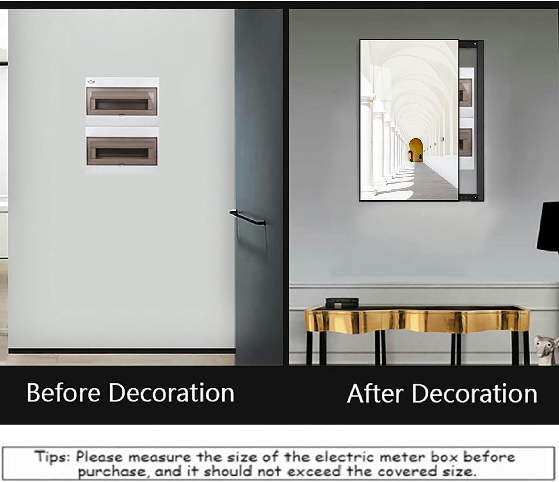 Panneaux muraux décoratifs, Couvercle de Panneau électrique décoratif, Cacher Le Compteur électrique, Peinture décorative, Couvercle de Panneau électrique Mural, Disponibles