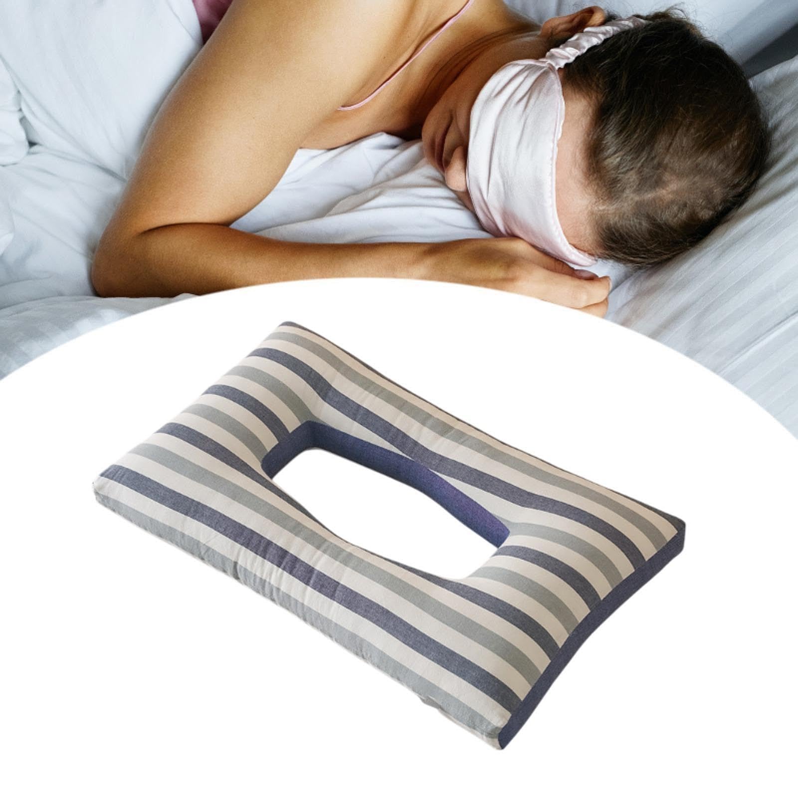 ATORSE Ear Piercing Pillow Ear Hole Pillow for Earplugs Wearing Earrings Headphones Blue 1