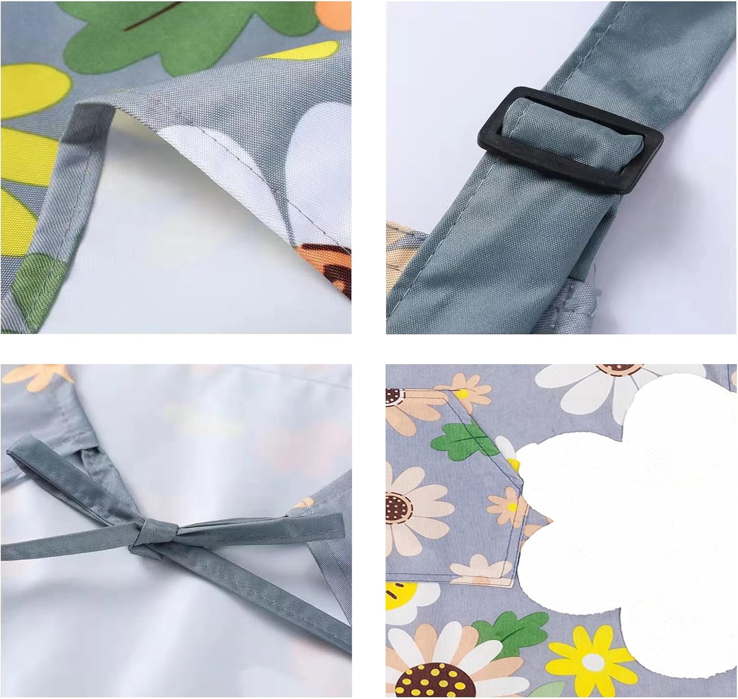 Kitchen Apron with Hand Wipe, Aprons for Women with pockets,Waterproof for Cooking Baking Painting - Image 5