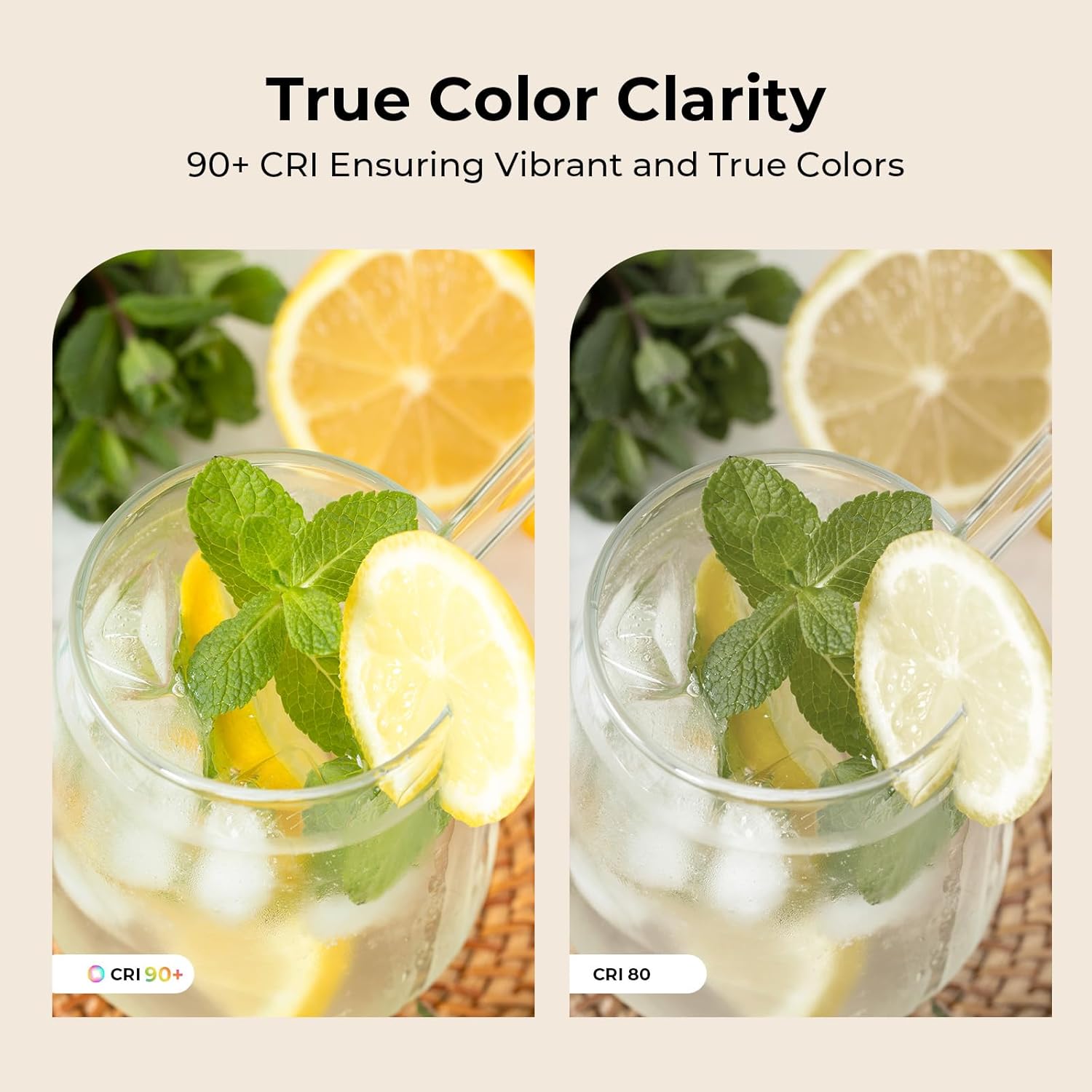 Dimmable E26 LED Bulb 6W, 60 watt Equivalent, Vintage LED Edison Bulbs 2700K Soft White, A19 Clear Glass LED Light Bulb for Ceiling Fan, 90+CRI, 600LM, 6 Pack - Image 6