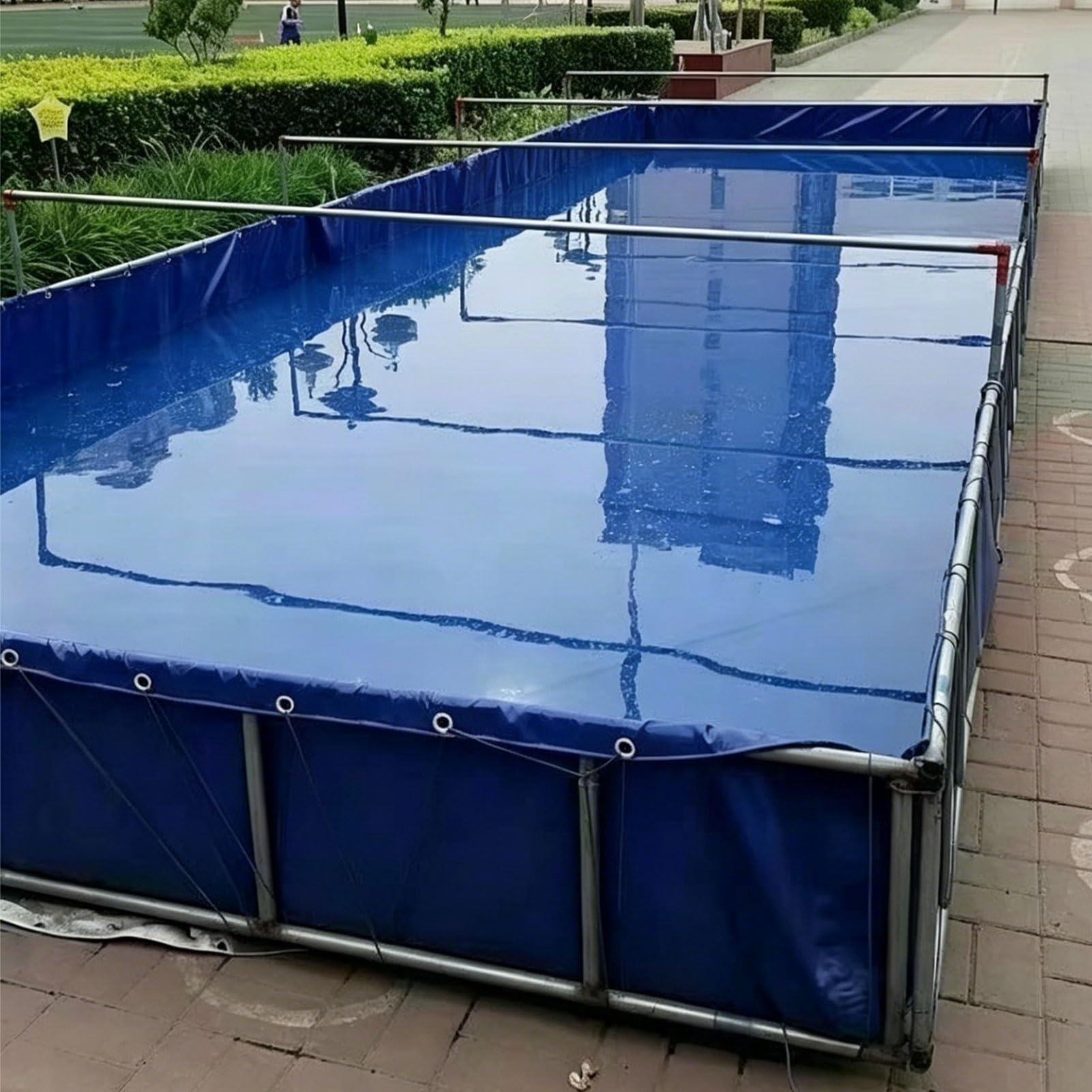 Revêtement d'étang à poissons pliable bâche PVC extérieure