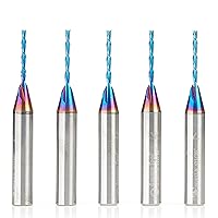 Vista 12 de Amana Tool - 46225-K Metal Duro Sólido Spektra Extreme Tool Life Coated Spiral Plunge 1/8 Dia