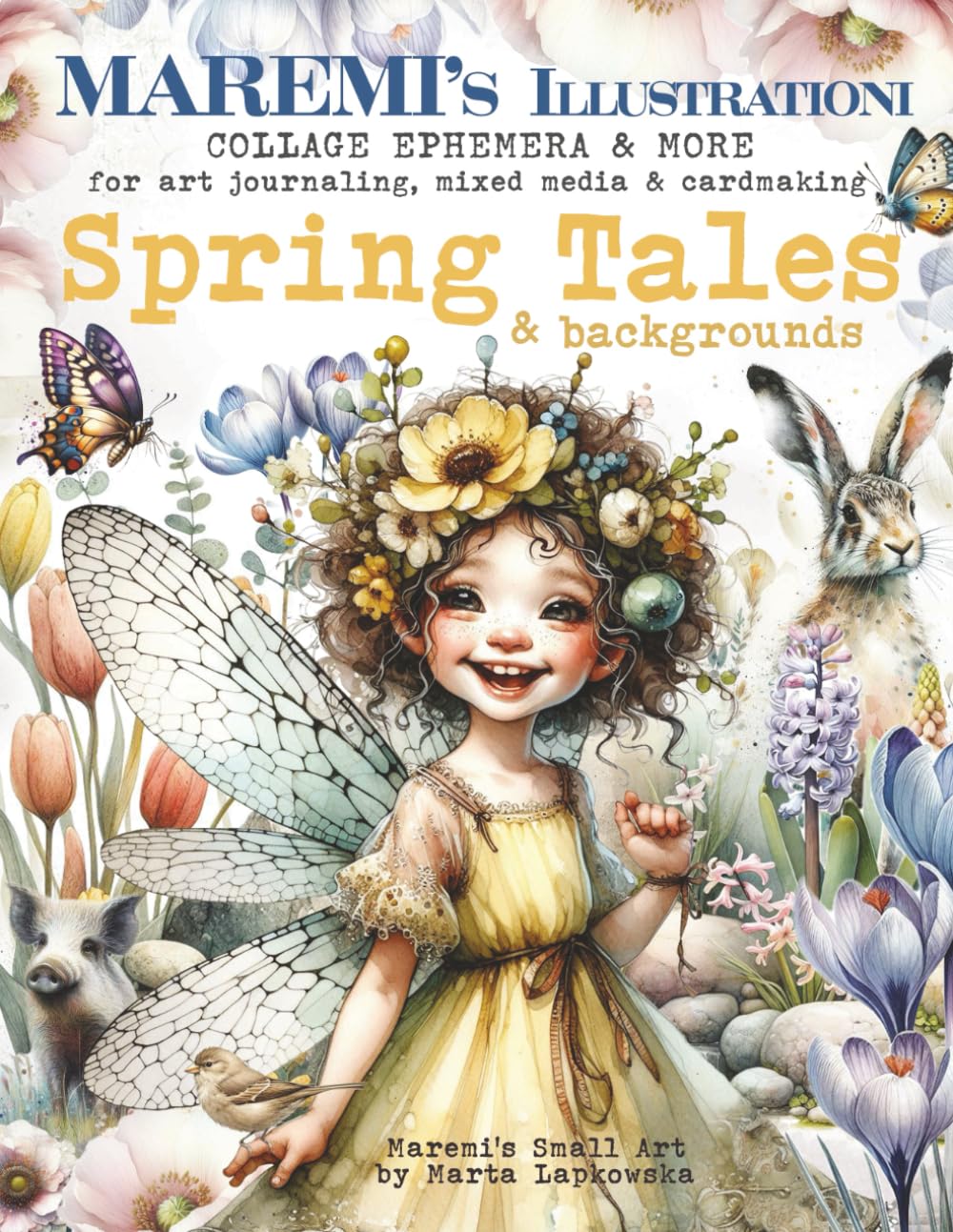 MAREMI'S Illustrationi Collage Ephemera & more for art journaling, mixed media & cardmaking SPRING TALES & backgrounds: 500+ Seasonal Images