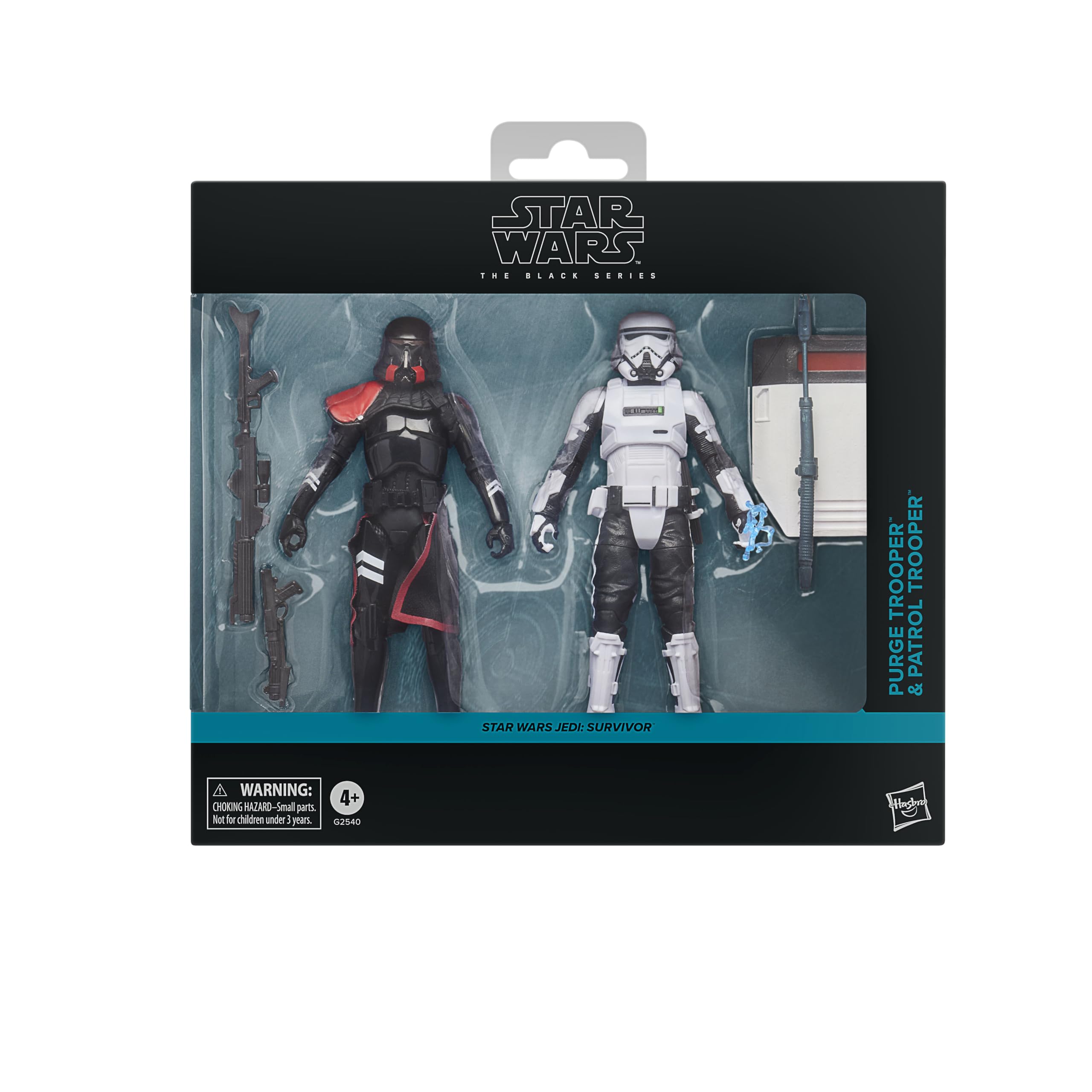 Star Wars The Black Series Gaming Greats Purge Trooper & Patrol Trooper, Star Wars Jedi: Survivor - Figura de acción coleccionable premium, paquete de 2 unidades de 15 cm