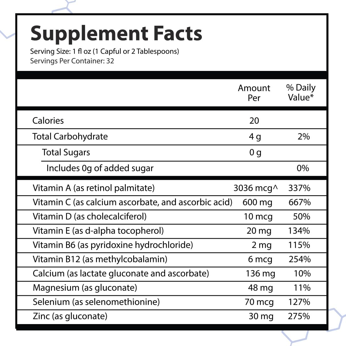 Drucker Labs -intraIMMUNE Organic Liquid Daily Immune & Defense Support, Multivitamin, Elderberry, Echinacea, Zinc, Vitamin D, C E, Vegan, Non GMO, Gluten Free (32 oz., Sugar Free Peach Berry) - Image 4