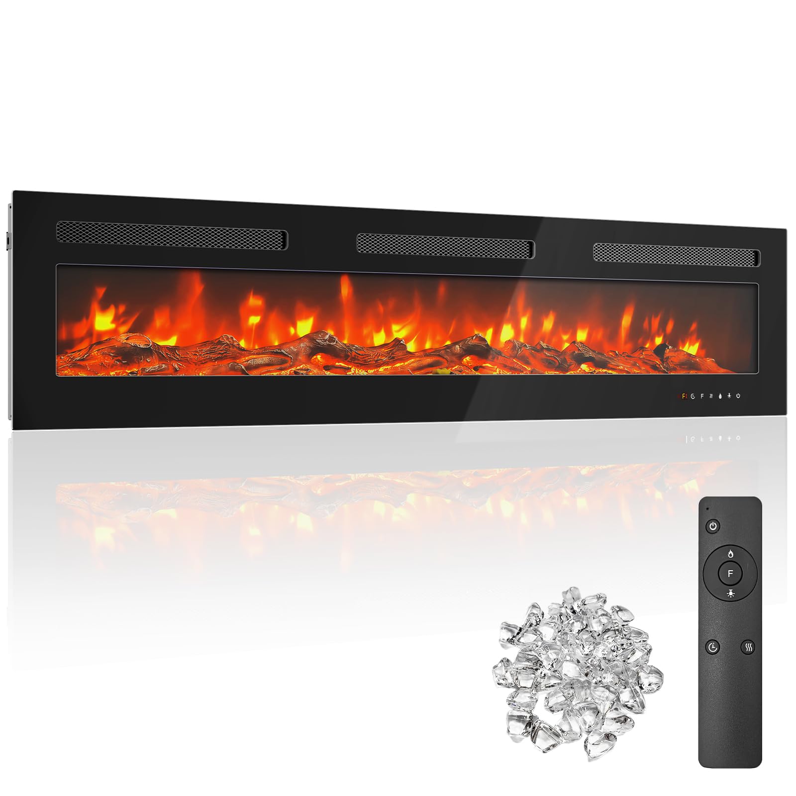 Ublue 70' Linear Electric Fireplace Insert