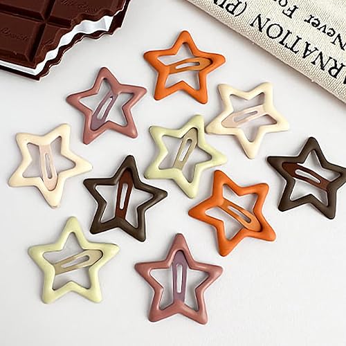 Miniatura 3 de ANQSYY 10 pinzas para el cabello con forma de estrella transparente en caja, accesorios para el cabello para mujeres, pinzas para el cabello