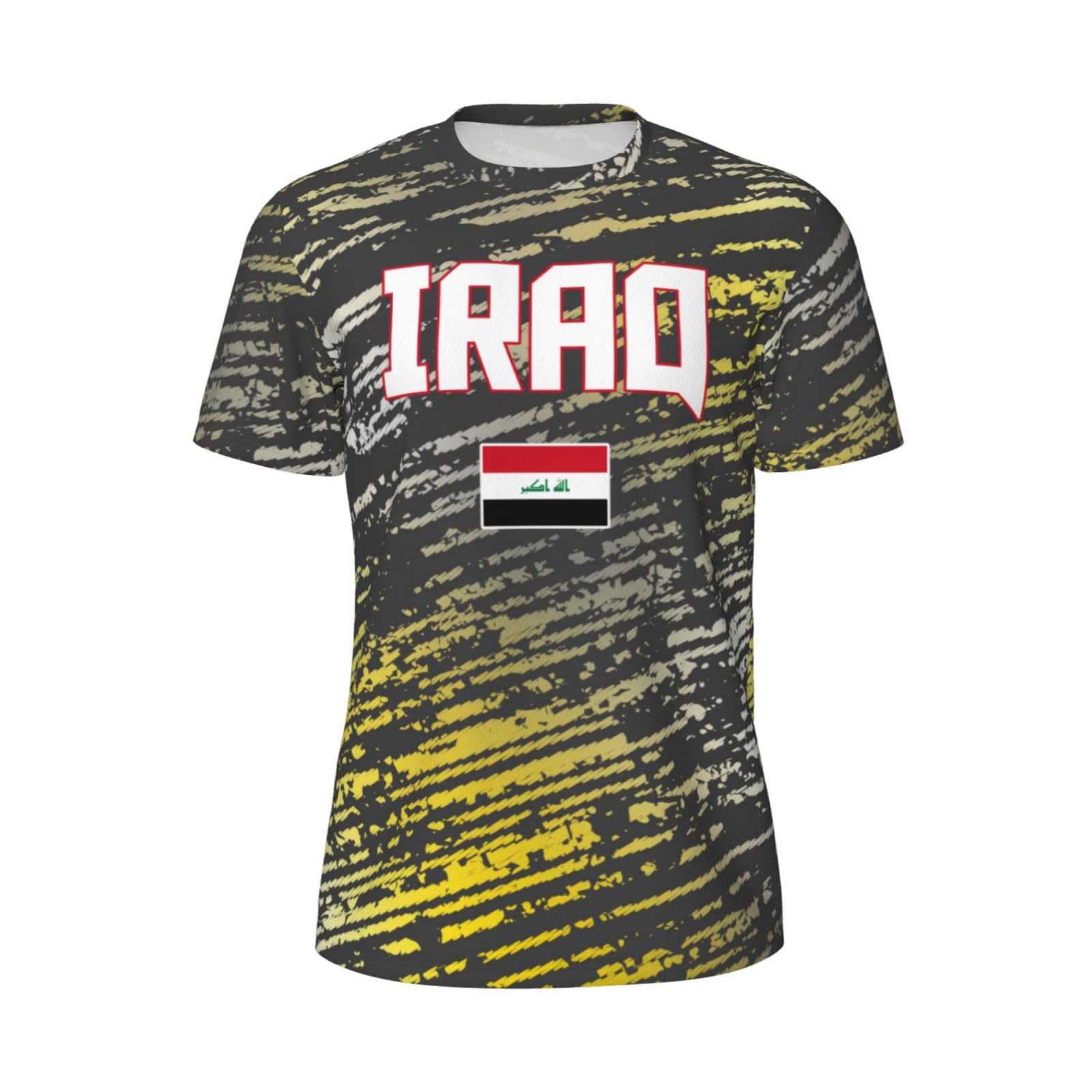 DABOYOZHZH Iraq Flag Cool Iraqans (131) Sports Jersey Mesh T-Shirt 3D Print for Running Cycling Soccer Tennis Fitness Climbing Shirts