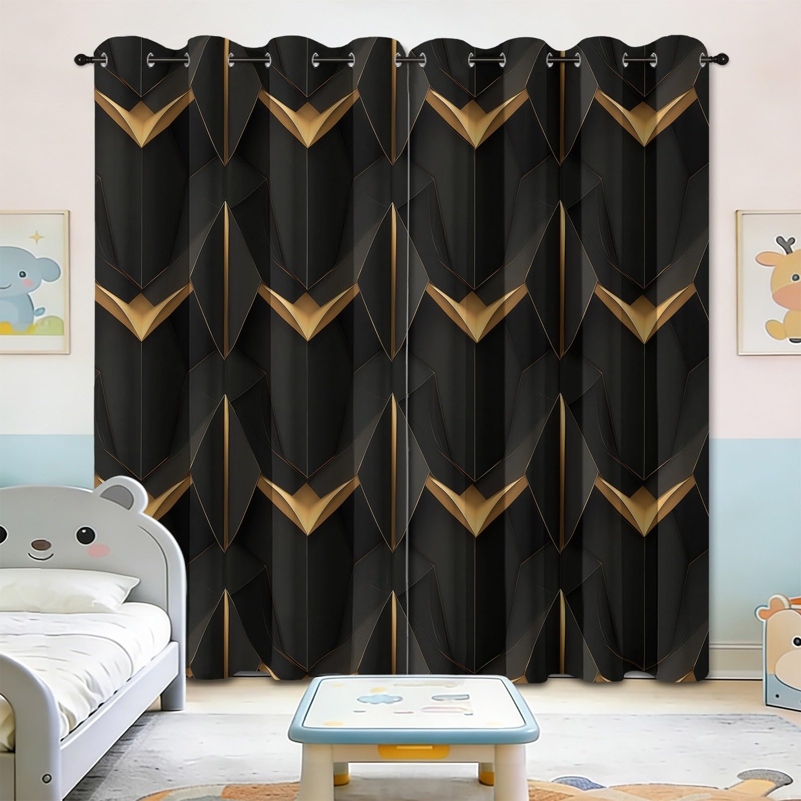 Modern Business Office - Cortinas opacas para sala de estar