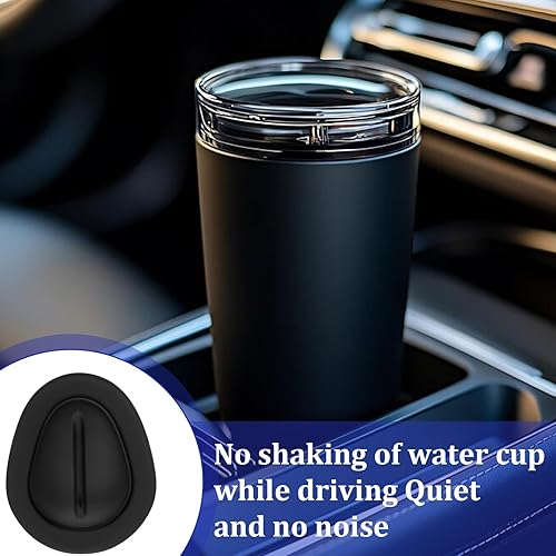 Miniatura 6 de 9 piezas de portavasos de automóvil, limitador de posición, antivibración, soporte de botella de agua de silicona para automóvil, universal,