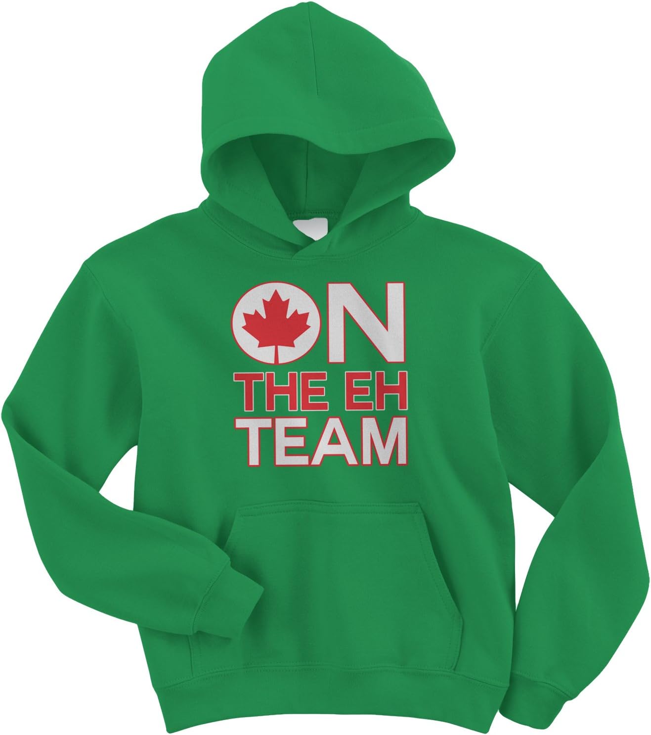 Threadrock Big Boys' On The Eh Team (Canada) Youth Hoodie Sweatshirt