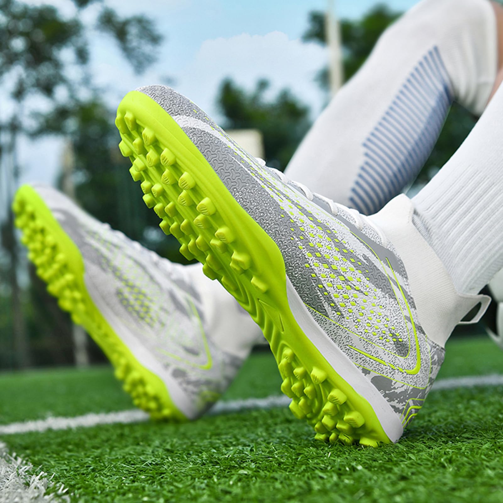 Donbest Scarpe da Calcio Bambini e Ragazzi Tacchetti AG FG Scarpe da Calcetto Calzature da Calcio Ragazzo Bambino