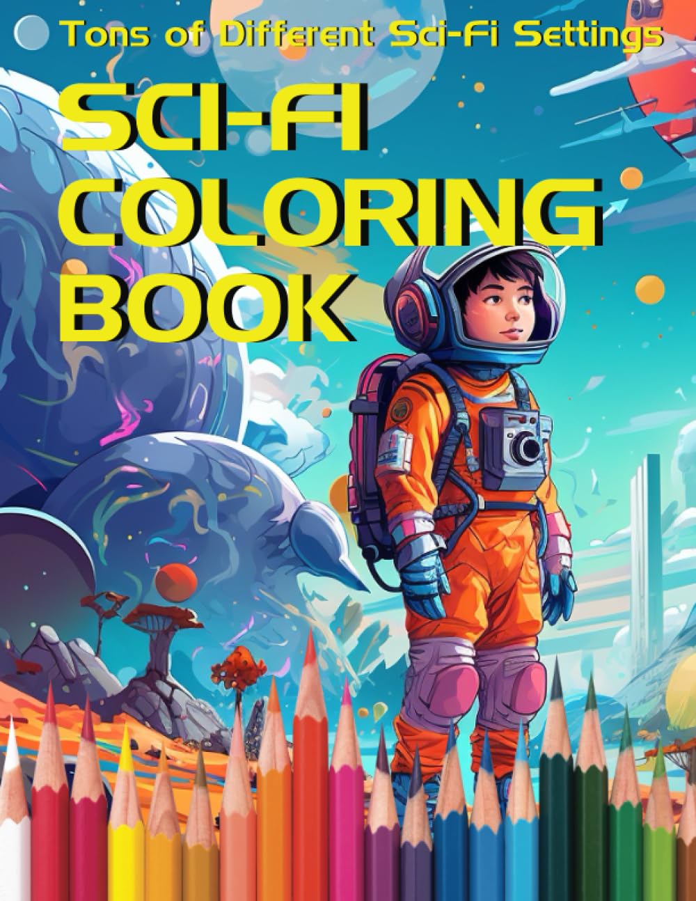 Sci-Fi Coloring Book: An Assortment Of Fantastic Sci-fi Spaceships, Aliens, Space Travelers, and Planets To Color!