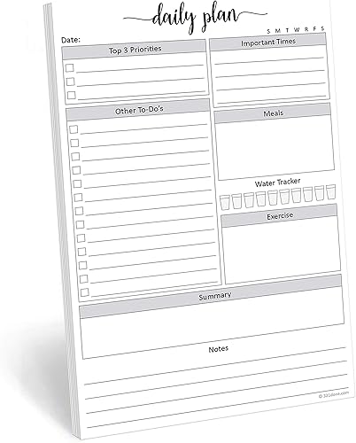 Miniatura 6 de 321Done Bloc de notas de planificación diaria  50 hojas (5.5 x 8.5 pulgadas)  Agenda diaria de citas por hora para hacer lista de verificación