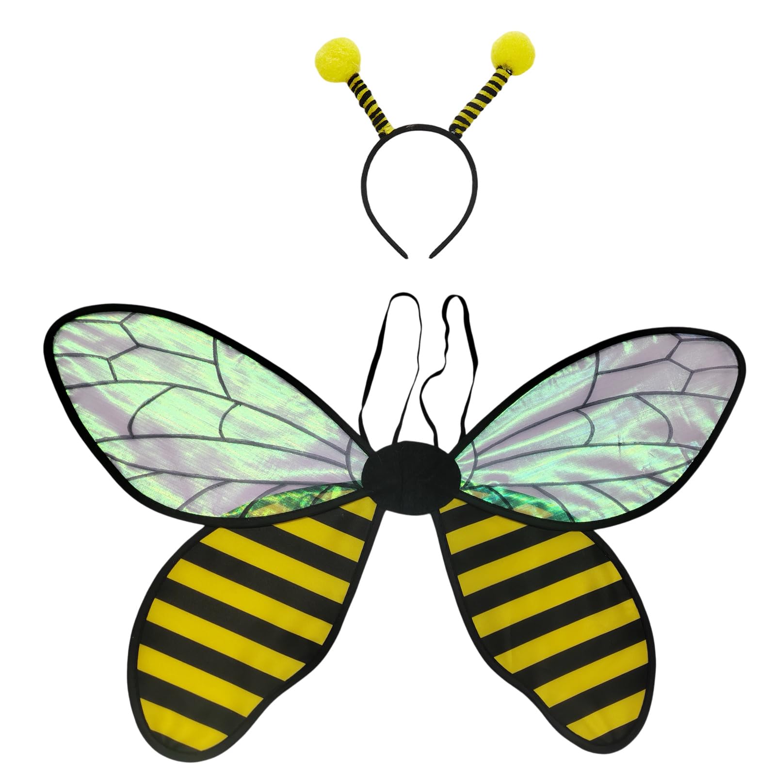 Barbotimer Women Girls Halloween Ladybug Bee Costume Wings and Headband Set