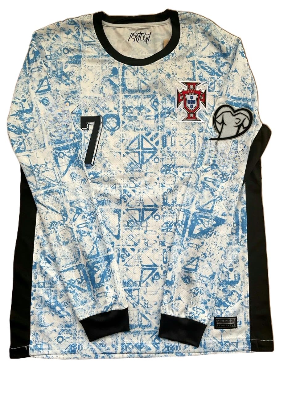 Ronaldo Football jersey Euro 2024 Away Full sleeves PlayWave M Blue