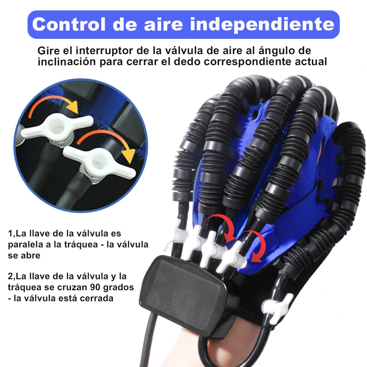 Guantes De Robot De Rehabilitación De Manos,Entrenador De Hemiplejía De Accidente Cerebrovascular,Equipo De Recuperación De Accidente Cerebrovascular Para Pacientes Con Disfunción De La Mano