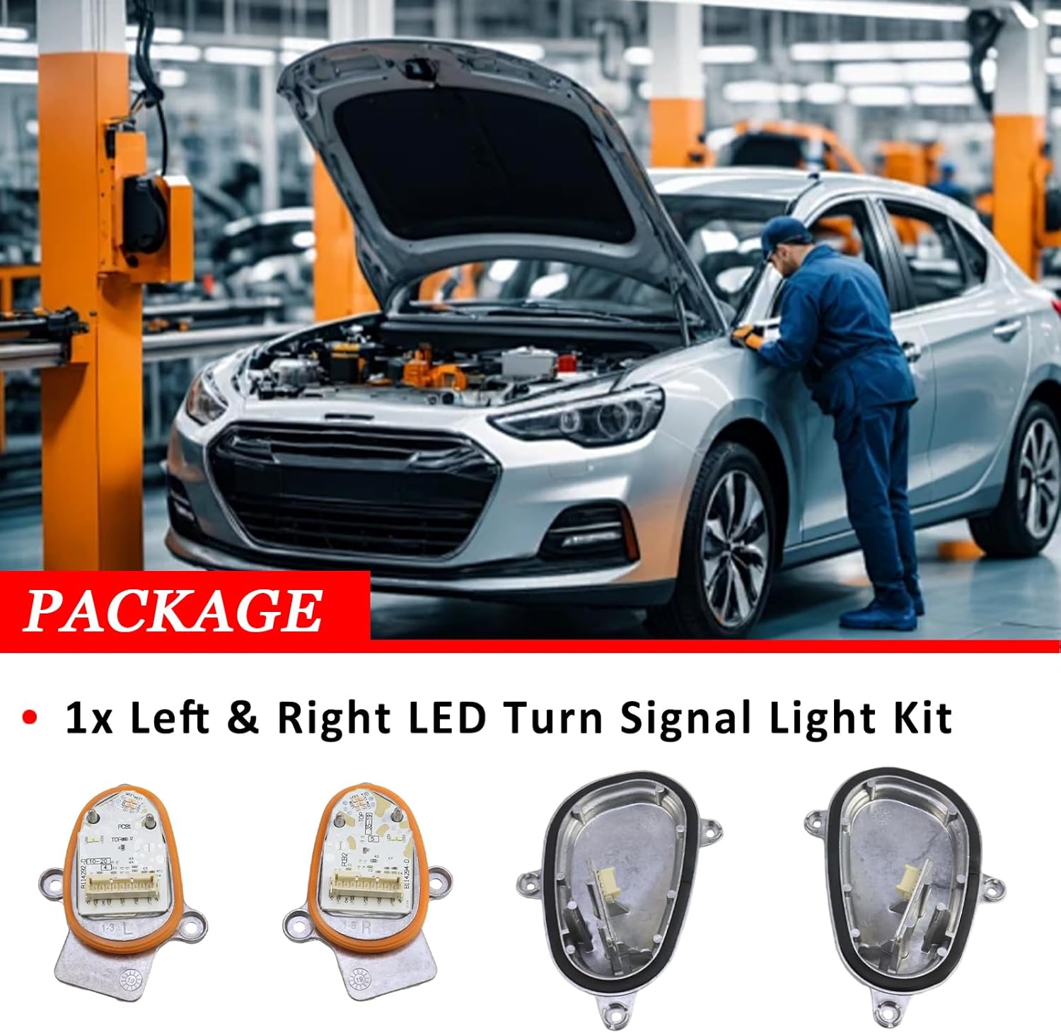 63119477821 63119477822 LED Daytime Running Lights Module Left & Right Lighting System Control Unit for BMW X1 F48 1.5L 2.0L 2014 2015 2016 2017 2018 2019 2022 2021 2022, Turn Signal Light