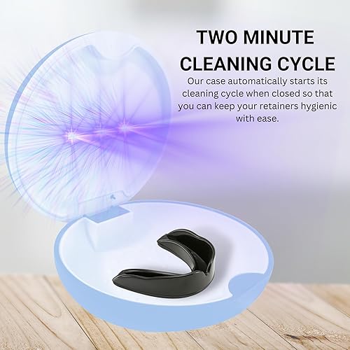 Miniatura 5 de Tare &co UVC - Funda de retención ultravioleta compatible con Invisalign, funda protectora bucal, funda de soporte dental delgado alimentado por