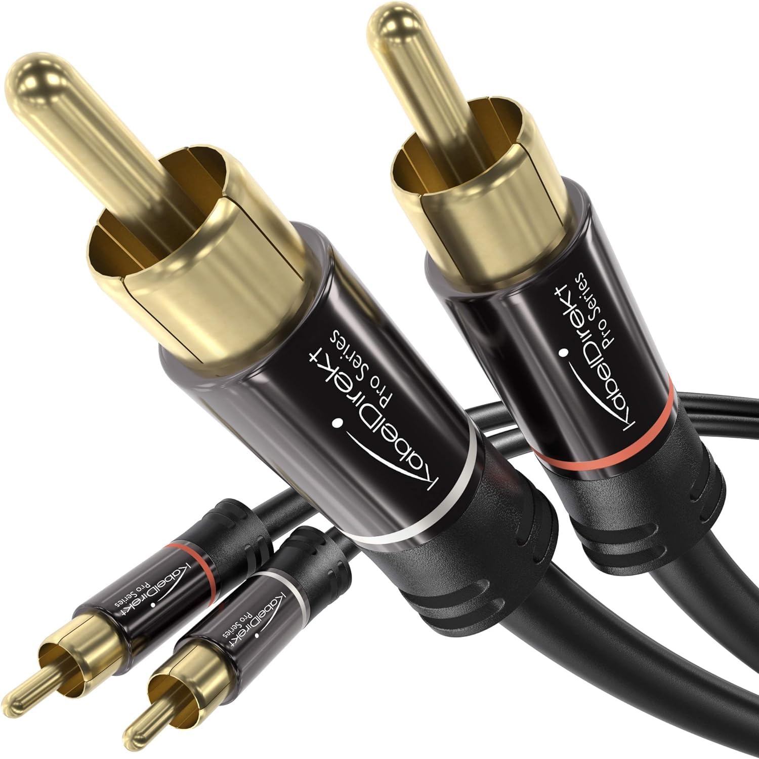 Yamaha CD-S303 - Lettore CD con DAC ad Alte Prestazioni da 192 kHz/24 bit, Pure Direct, Porta USB, Supporto Audio ad Alta Risoluzione, Argento & KabelDirekt – 1m Cavo RCA, PRO Series