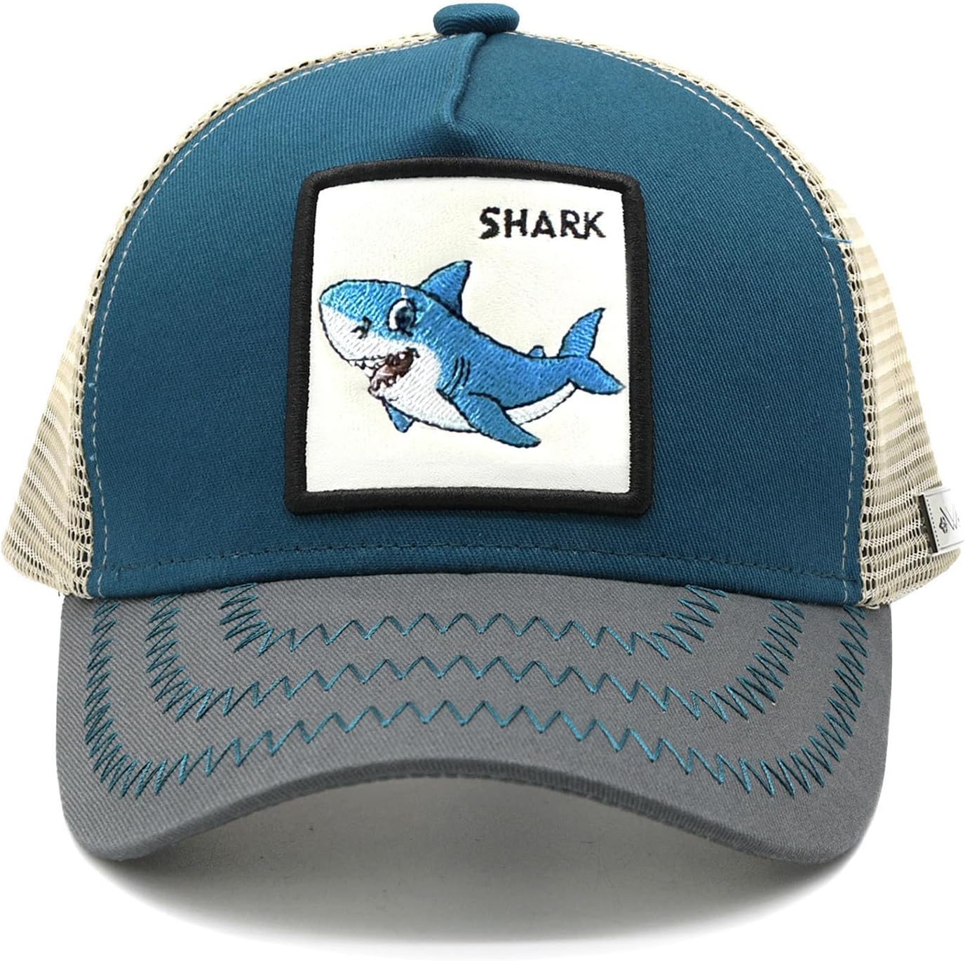 LIRUHOXA Kids Trucker Hat for Boys Girls Ages 2-8, Mesh Back Embroidered Baseball Cap for Toddler