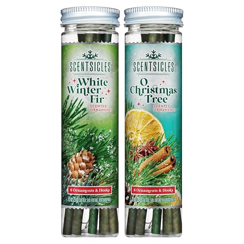 Scentsicles White Winter Fir and O Christmas Tree Scented Christmas
