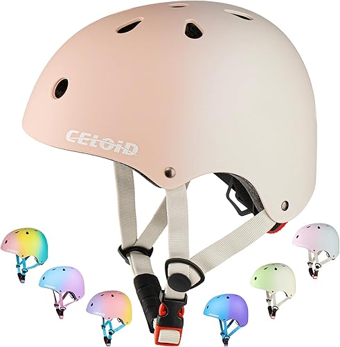 Miniatura 69 de Casco de bicicleta para niños, cascos de patineta para niños de 2 a 3 a 5 a 8 a 14 años, ajustable, multideporte, bicicleta, patinaje, fútbol, Negro